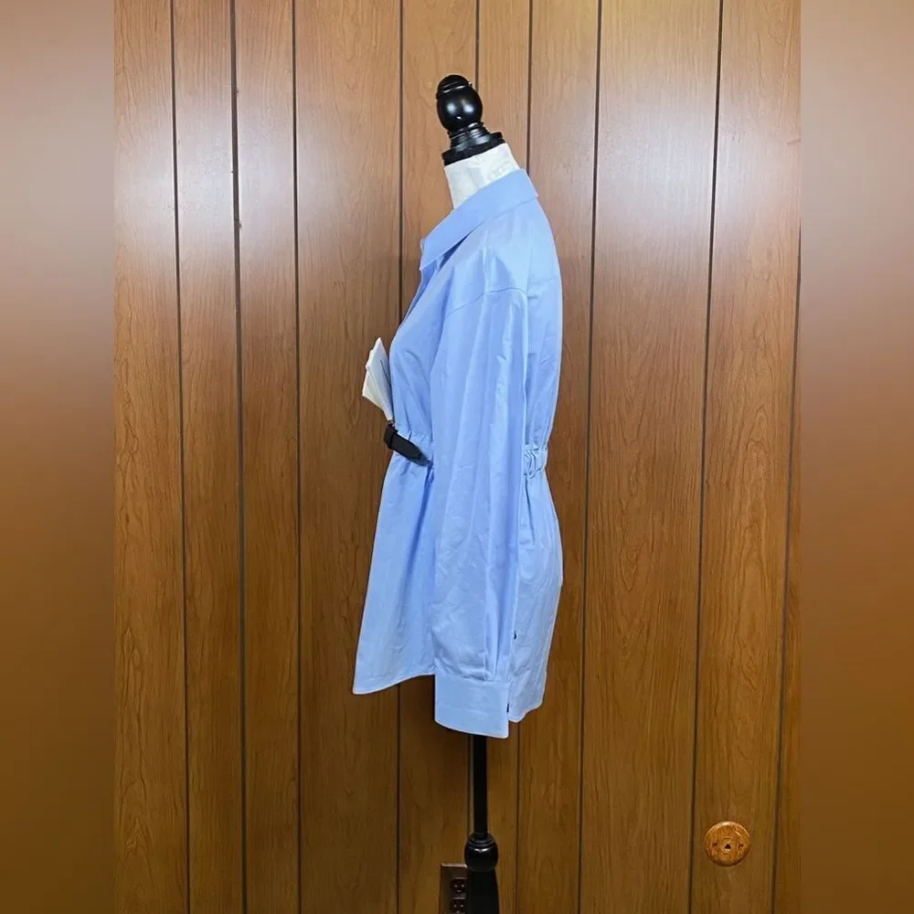 Alexander Wang Oversized Belted Cotton Shirt size M
